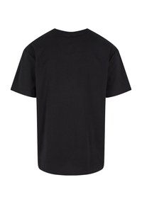 Svart bomull T-skjorte med korte ermer og rund hals, med en jevn tekstur og et enkelt, uornamentert design.