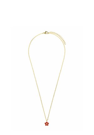 Ketting - gold-coloured/red