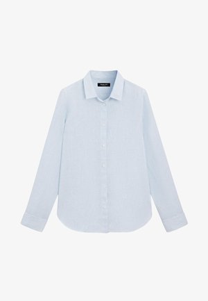 Massimo Dutti, FLOWING PINSTRIPED 100% LINEN SHIRT - Hemdbluse - blue