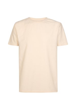 Petrol Industries, HERRINGBONE JERSEY T-SHIRT HAYDEN - T-shirt basic - stone white