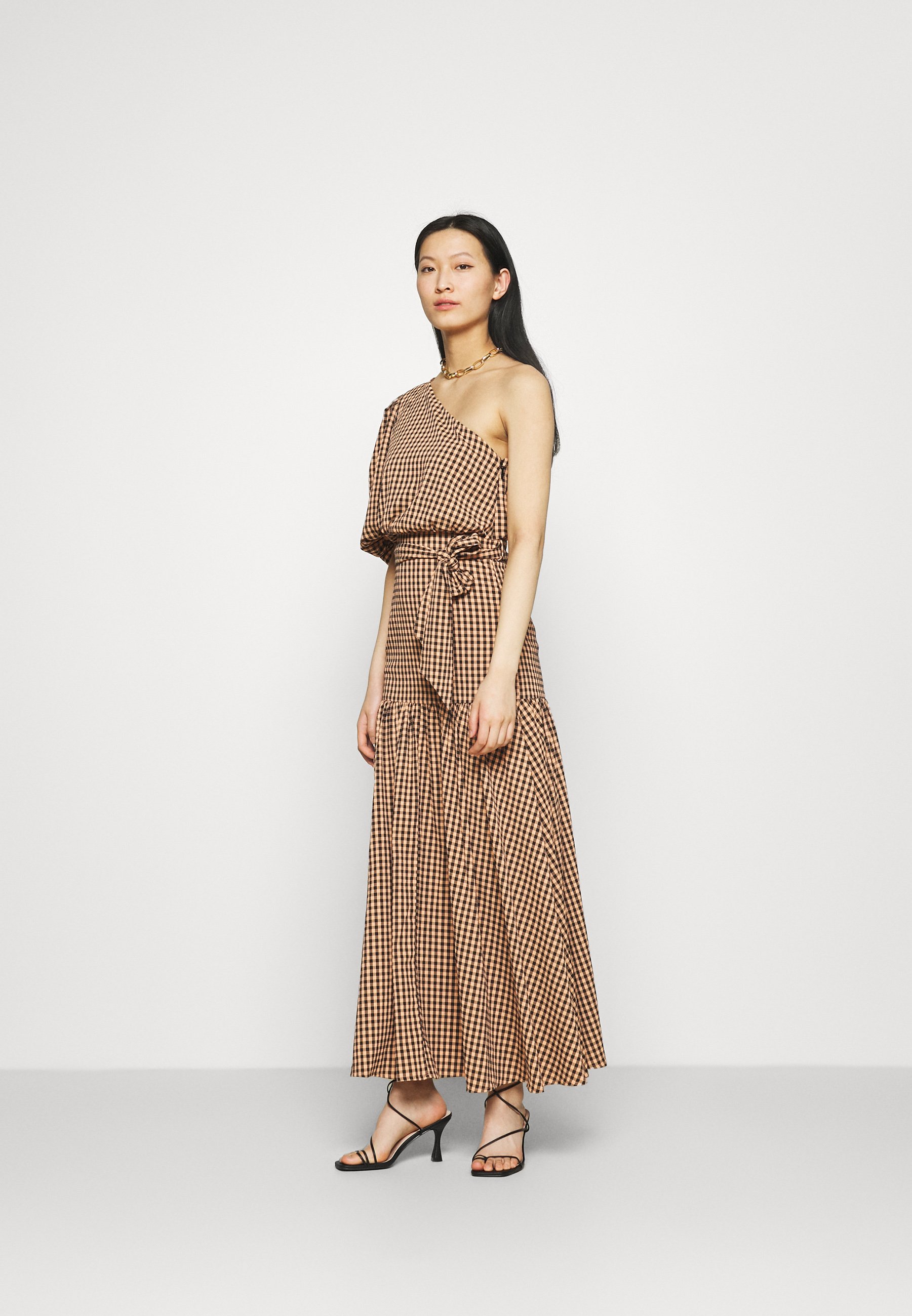 MAXI DRESS - Maxi dress - orange/black 