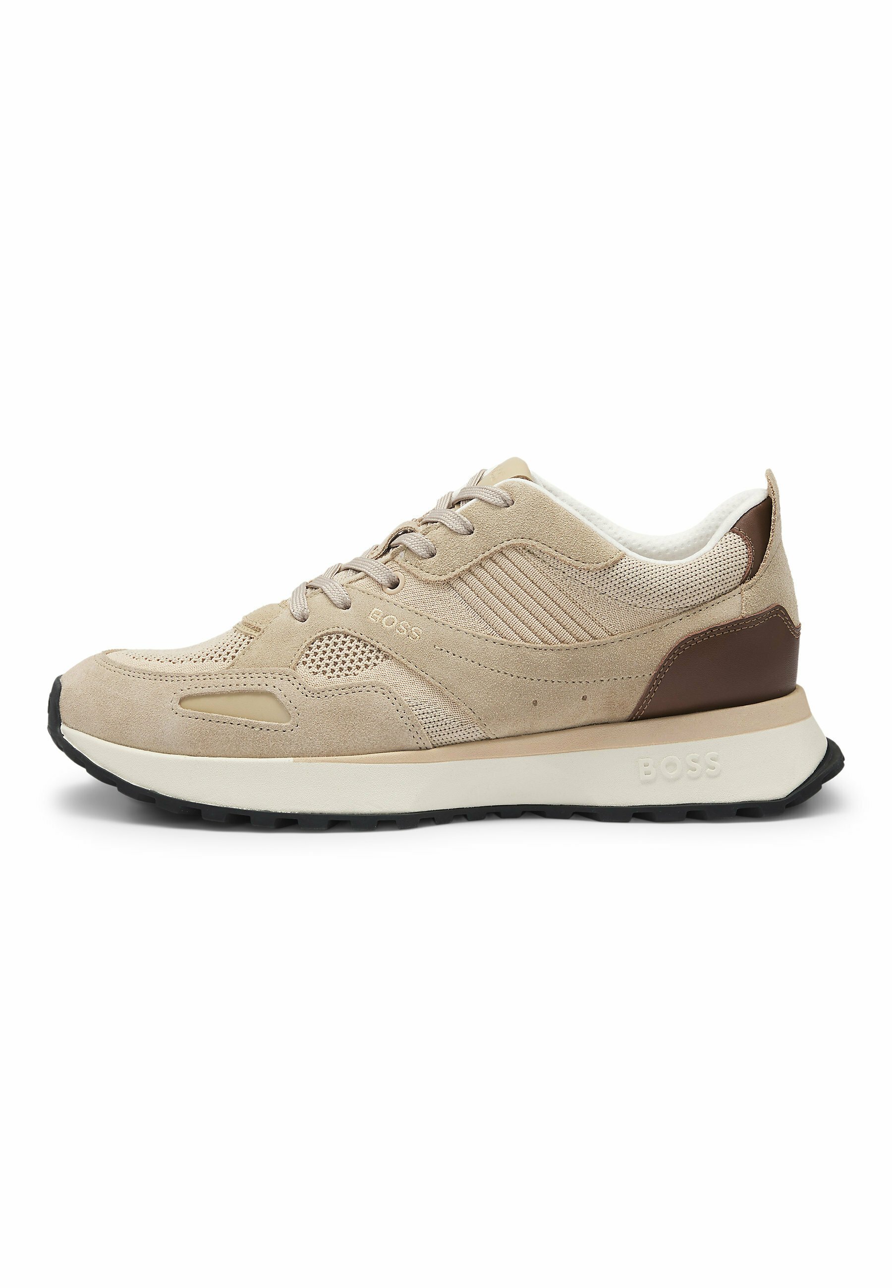 BOSS Herren Sneakers Jonah Runn – Aus Mesh & Leder, Mit EVA-Sohle, Reguläre Passform