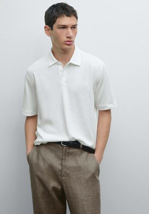 Massimo Dutti SHORT SLEEVE  - Polo - white