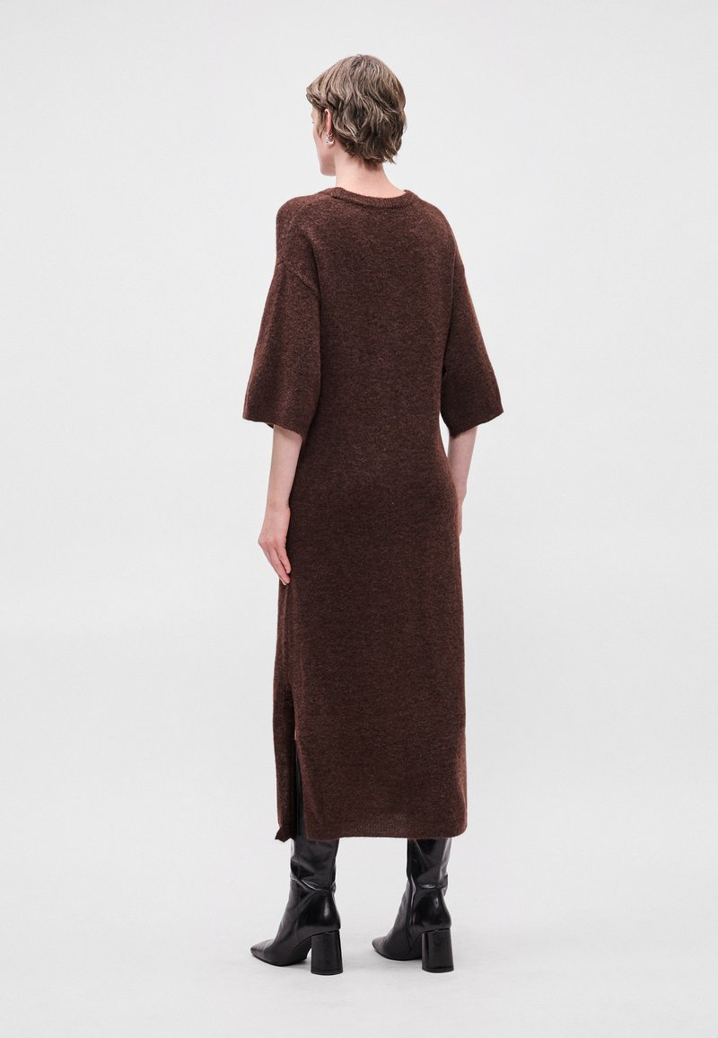 dark brown jumper dress Lindex KERSTIN - Hi-Lo House OF CB Women's Style:SP26328 and thoughtful details that Womens dresses