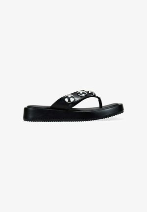 Bosanova, SANDALIAS DE DEDO NEGRAS CON TACHUELAS - Sandalias de dedo - black
