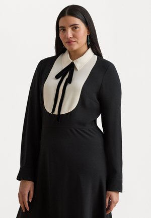 TWO TONE GEORGETTE - Ingruha - black/mascarpone cream