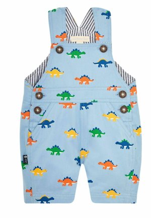 JoJo Maman Bébé STEGOSAURUS REGULAR FIT - Latzhose - blue stegosaurus