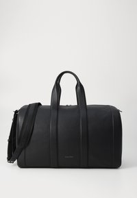 BUCKLE LEATHER WEEKEND BAG UNISEX - Weekendtasker - black