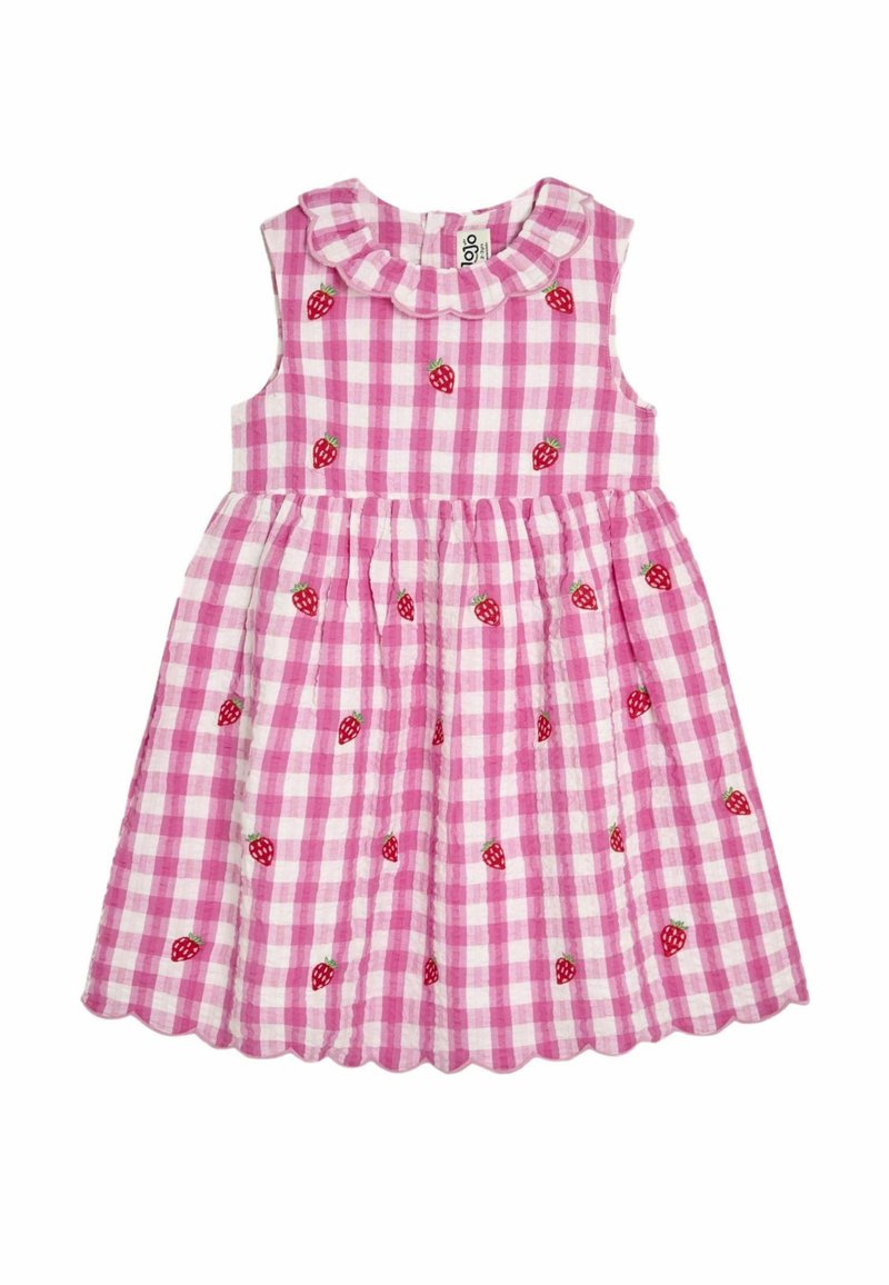 JoJo Maman Bébé - REGULAR FIT - EMBROIDERED  - Vestido informal - fuchsia pink strawberry, Ampliar
