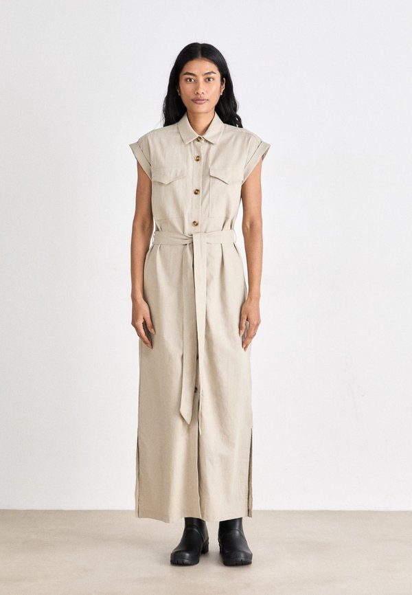BIRDIE DRESS - Shirt dress - light sand