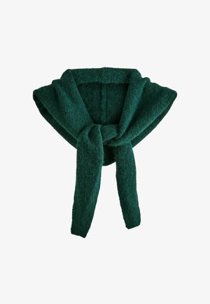 Next, KNITTED HOOD SCARF - Šál - dark green
