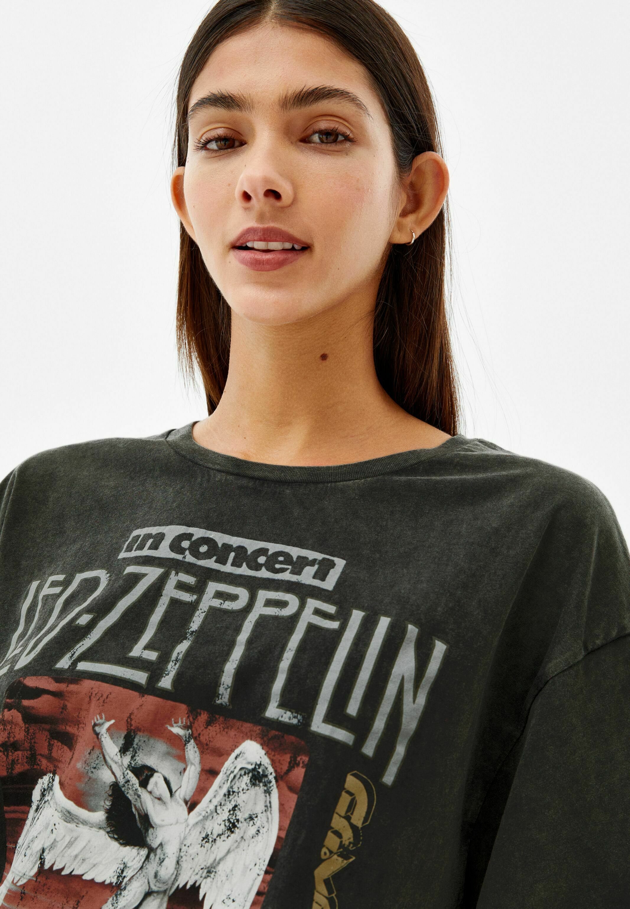 led zeppelin t shirt bershka