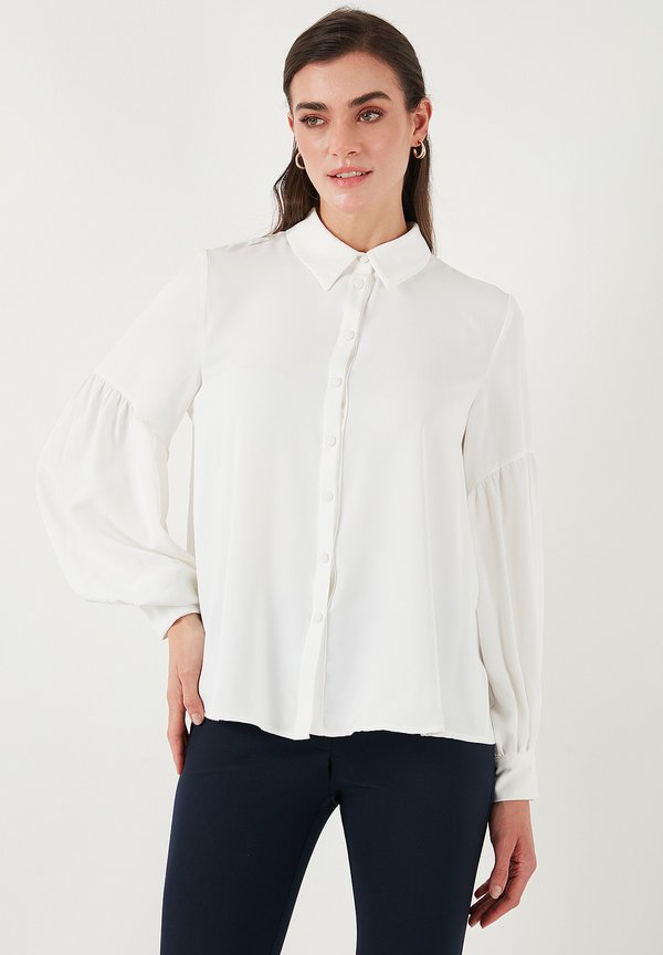 Hemdbluse - ecru