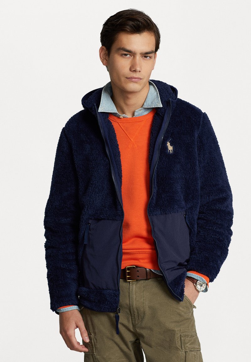 Polo Ralph Lauren PILE FULL ZIP HOODIE Leichte Jacke newport navy/blau Zalando.ch