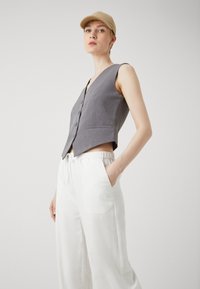 Even&Odd Tall LINEN BLEND - Püksid - off-white