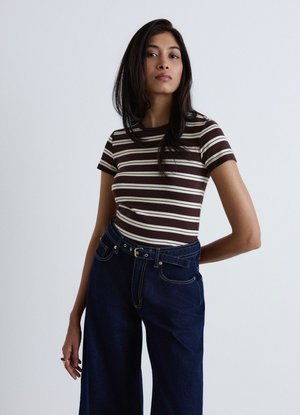Calliope, T-SHIRT RIGHE - T-shirt con stampa - var cioccolato scuro