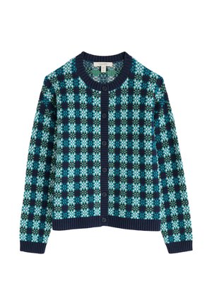 Seasalt Cornwall Cardigan - teal circlet maritime emulsion