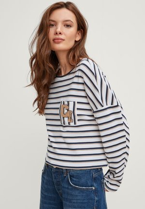 MIT LOGOMOTIV - Pullover - white stripes