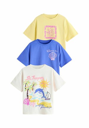 Next 3 PACK - Camiseta estampada - yellow blue
