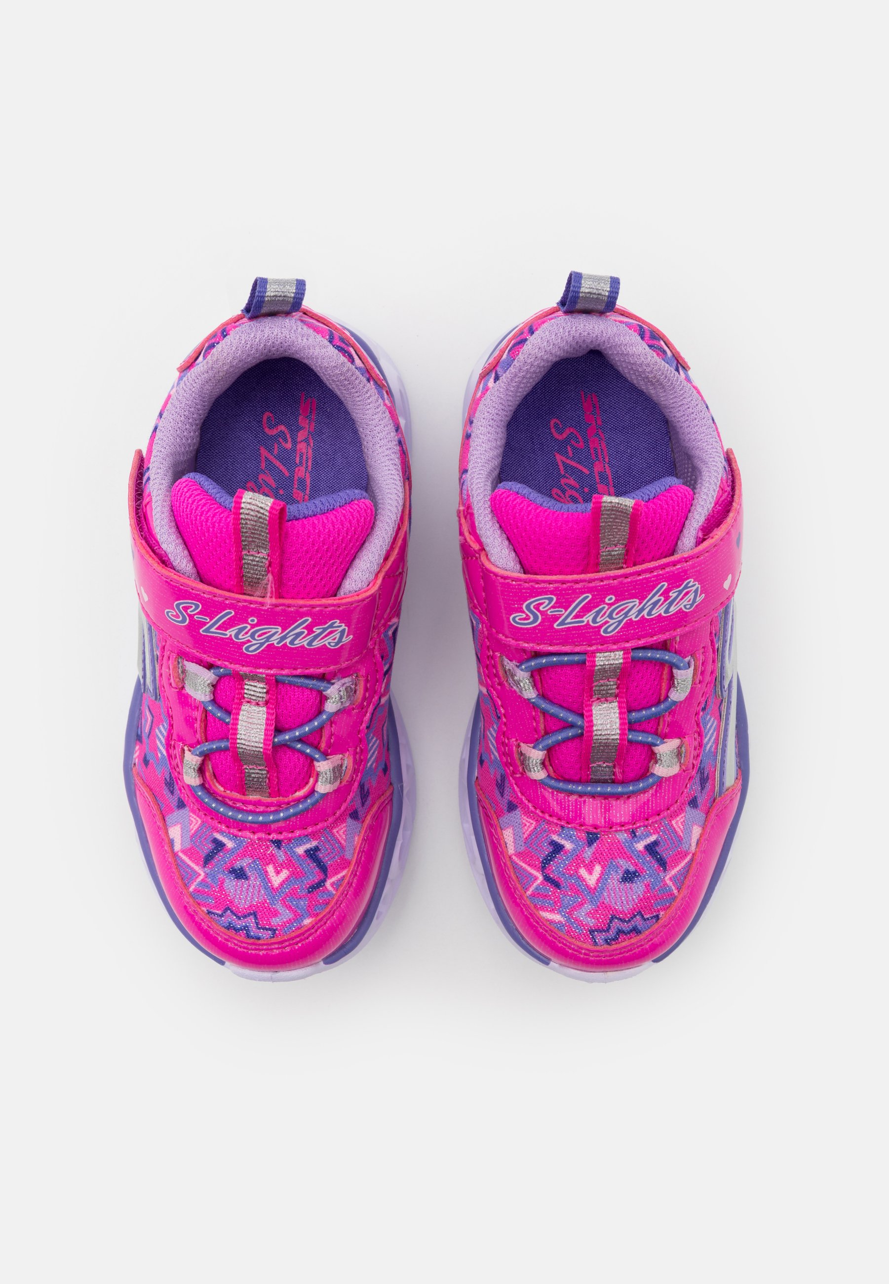 Skechers HEART LIGHTS - Sneakers laag - neon pink/multicolor/donkerroze -  Zalando.nl