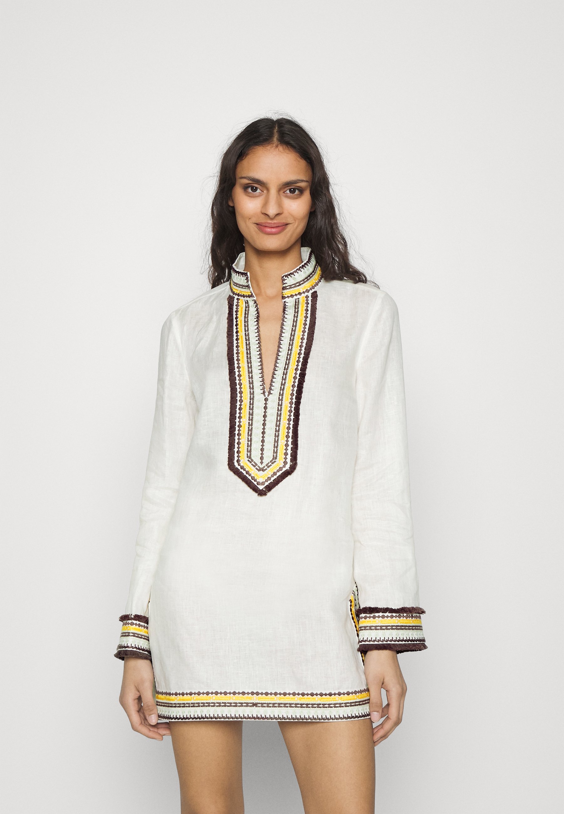 embroidered beach tunic tory burch