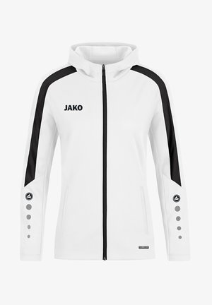 JAKO FUSSBALL POWER KAPUZEN - Sweatjacke - weissschwarz