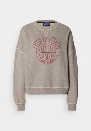 Scotch & Soda, OVERSIZED FIT WITH GRAPHIC - Sweater - grey melange