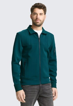 MIT REISSVERSCHLUSSTASCHEN - Sweatjacke - deep meadow green