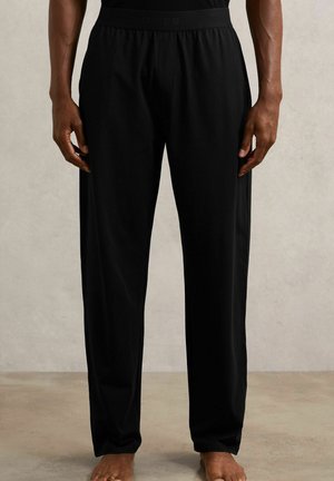 REGULAR FIT - LOGO-WAISTBAND JOGGERS WITH STRETCH  - Donji dio pidžame - black