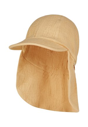 MIT NACKENSCHUTZ MUSSELIN - Beanie - sandbraun
