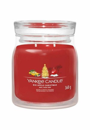 YANKEE CANDLE SIGNATURE MEDIUM JAR BIG APPLE CHRISTMAS 368G - Duftlys - red