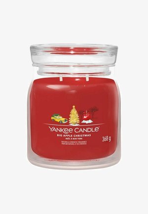 Yankee Candle, YANKEE CANDLE SIGNATURE MEDIUM JAR BIG APPLE CHRISTMAS 368G - Duftlys - red