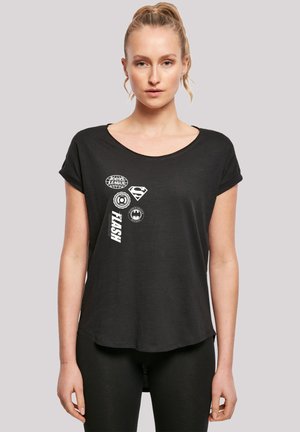 DC COMICS JUSTICE LEAGUE ICONS CLUSTER - Print T-shirt - black