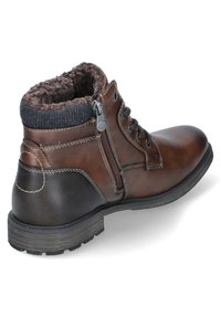 TOM TAILOR Bottines à lacets - braun cognac