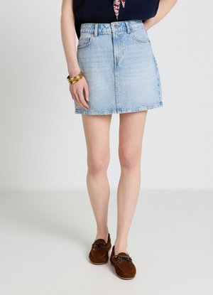 Calliope, GONNA TINTA UNITA - Gonna di jeans - blu denim chiaro