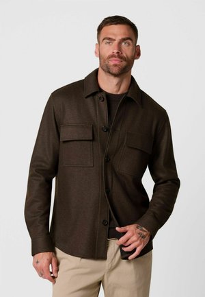 PROFUOMO, PROFUOMO SOLID OVERSHIRT - Winter jacket - dark green
