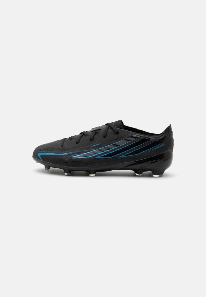 adidas F50 HYPERFAST ELITE FIRM GROUND KIDS UNISEX - Firm-ground football boots - core black/lucid ray blue