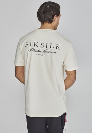 SIKSILK GRAPHIC - T-shirt imprimé - ecru