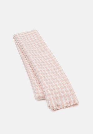 Sjal - pink/white