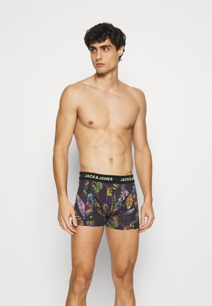JACSPACE FLOWERS TRUNKS 3 PACK - Boxerky - black/navy blazer/green