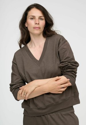 INHALE - Strickpullover - stone brown