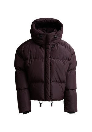 Zavetti Canada, W RIVERA TECH SHORT PUFFER JACKET - Χειμωνιάτικο μπουφάν - chocolate plum