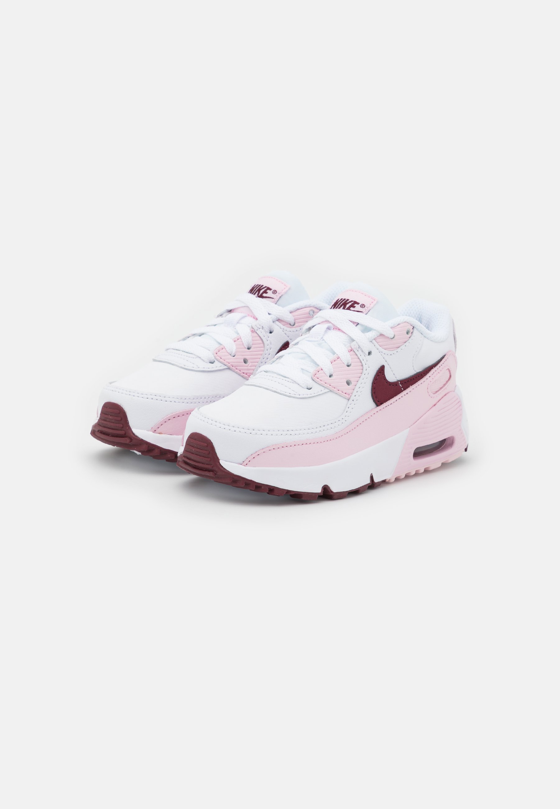 Nike Sportswear AIR MAX 90 UNISEX - Baskets basses - white/dark beetroot/ pink foam/blanc - ZALANDO.FR