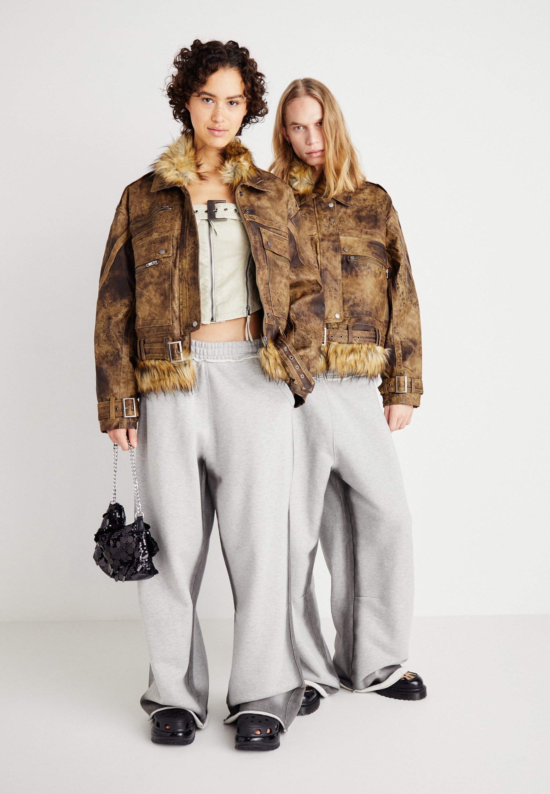 Jaded London EXTREME POCKET JACKET UNISEX - Faux leather