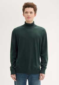 TOM TAILOR DENIM BASIC ROLLKRAGEN - Strickpullover - dark gable green