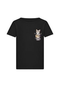 HI CATS - Print T-shirt - black