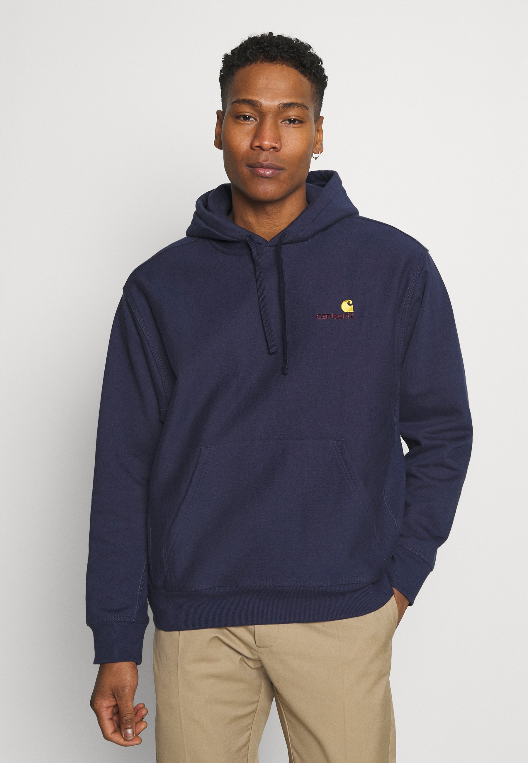 Carhartt WIP AMERICAN - Jersey con capucha - space/gris - Zalando.es