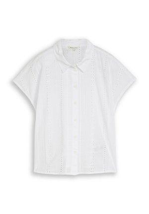 TOM TAILOR DENIM, MIT LOCHSTICKEREI - Blusa - white