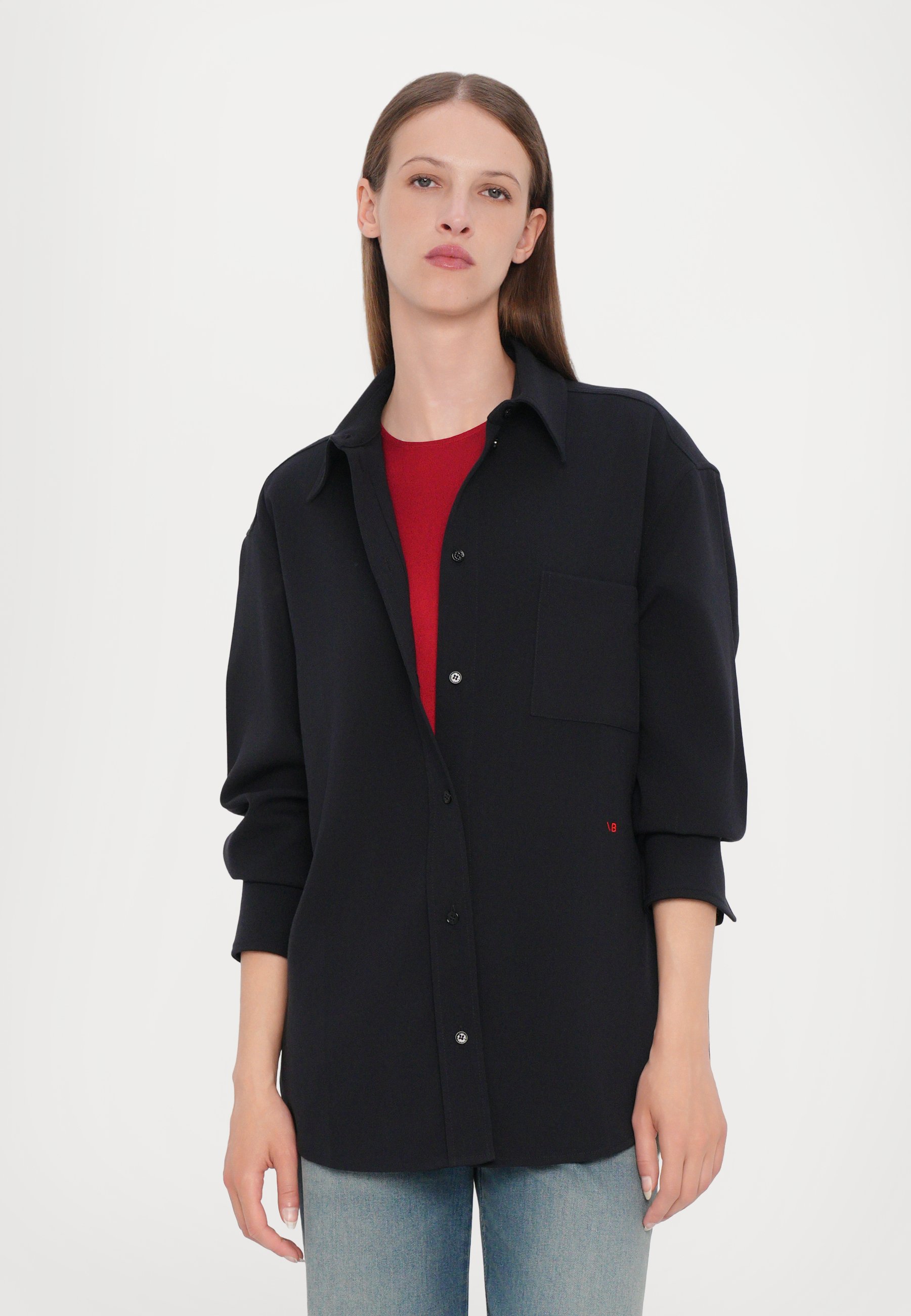 売れ筋商品|||ヴィクトリア ベッカム シャツ レディース トップス PYJAMA SHIRT - Button-down blouse - navy Victoria Beckham PYJAMA SHIRT - Button-down blouse - navy