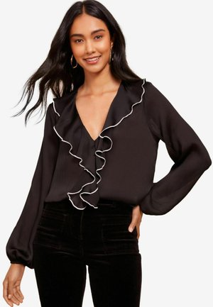 Friends Like These LONG SLEEVE RUFFLE DETAIL  - Bluse - black